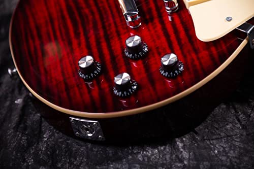 Purple Solid Body Electric Guitar with Gigbag R70255