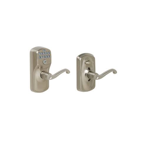 Satin Chrome Keypad Entry Leverset C9006