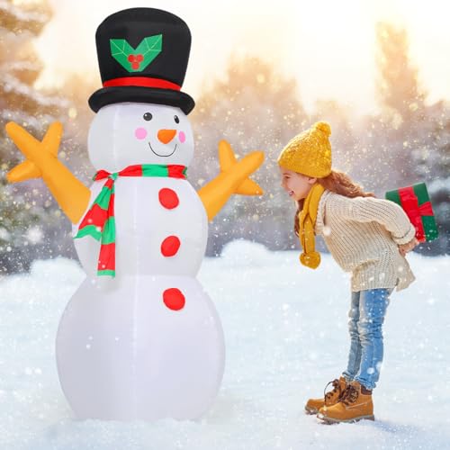 5 FT Christmas Snowman Inflatable Decoration with Branch Hand Y45448