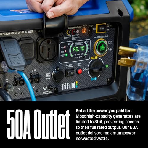 11000 Peak Watt Tri-Fuel Portable Inverter Generator H581572