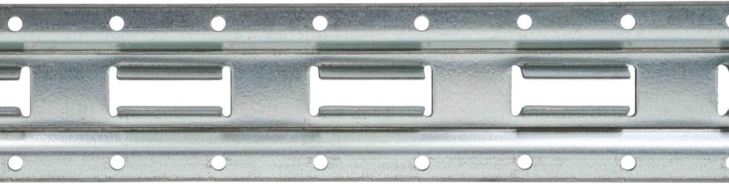 4 Pack 5' Vertical Galvanized Steel Bolt-On Tie-Down Rail Q37928