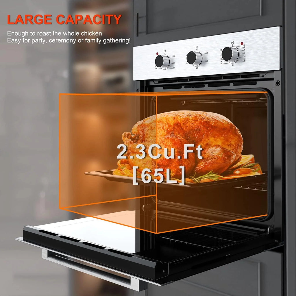 2.3 Cu.ft. 24" Single Electric Wall Oven with Stainless Steel Finish X389