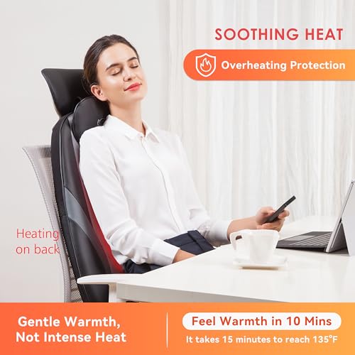Shiatsu Massage Cushion with Heat Kneading Back Massager R4811