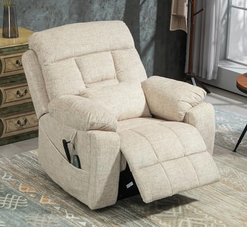 Brown Heavy Duty Electric Recliner Chair with Massage and Heat U4080