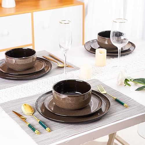 Green 18PCS Ceramic Dinnerware Set M7789