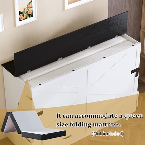 Murphy Bed Queen with Storage & Charging Station S36713