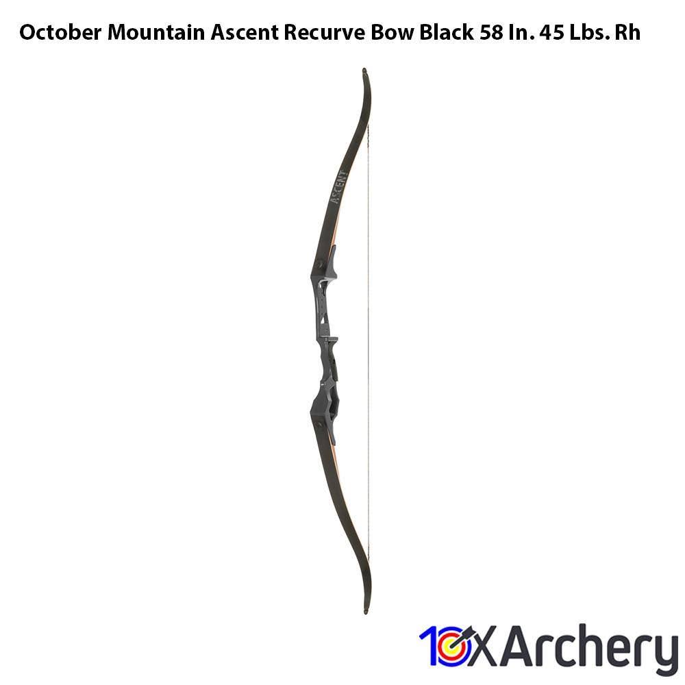 Black 58 in. 45 lbs. RH Recurve Bow Y982