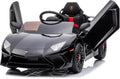 12V Licensed Lamborghini Aventador Battery Powered Sports Car Toy - Black Y842337