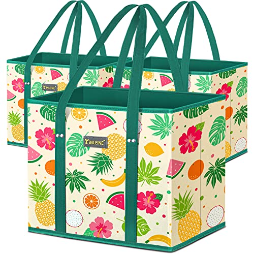 3Pk Reusable Grocery Bags (Gray) N6917