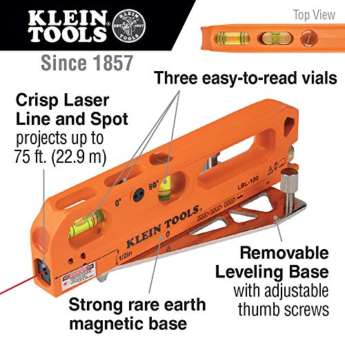 Magnetic Laser Level with Level Bubble Vials N8138