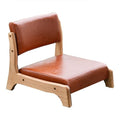 Beige Floor Chair with Back Support and Cushion Z61858