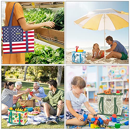 3Pk Reusable Grocery Bags (Gray) N6917