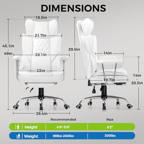 Black PU Leather Gaming Chair with Footrest I463081