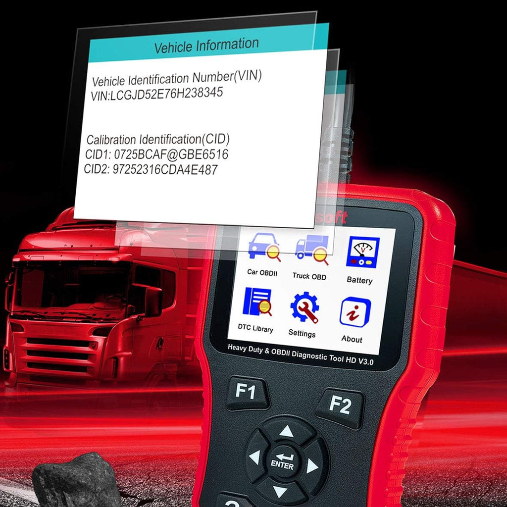 Heavy Duty Diesel Truck Diagnostic Scanner Tool Code Reader T694596