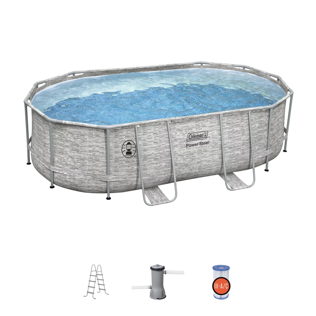 16' x 10' x 48" Oval Above Ground Pool Set V156