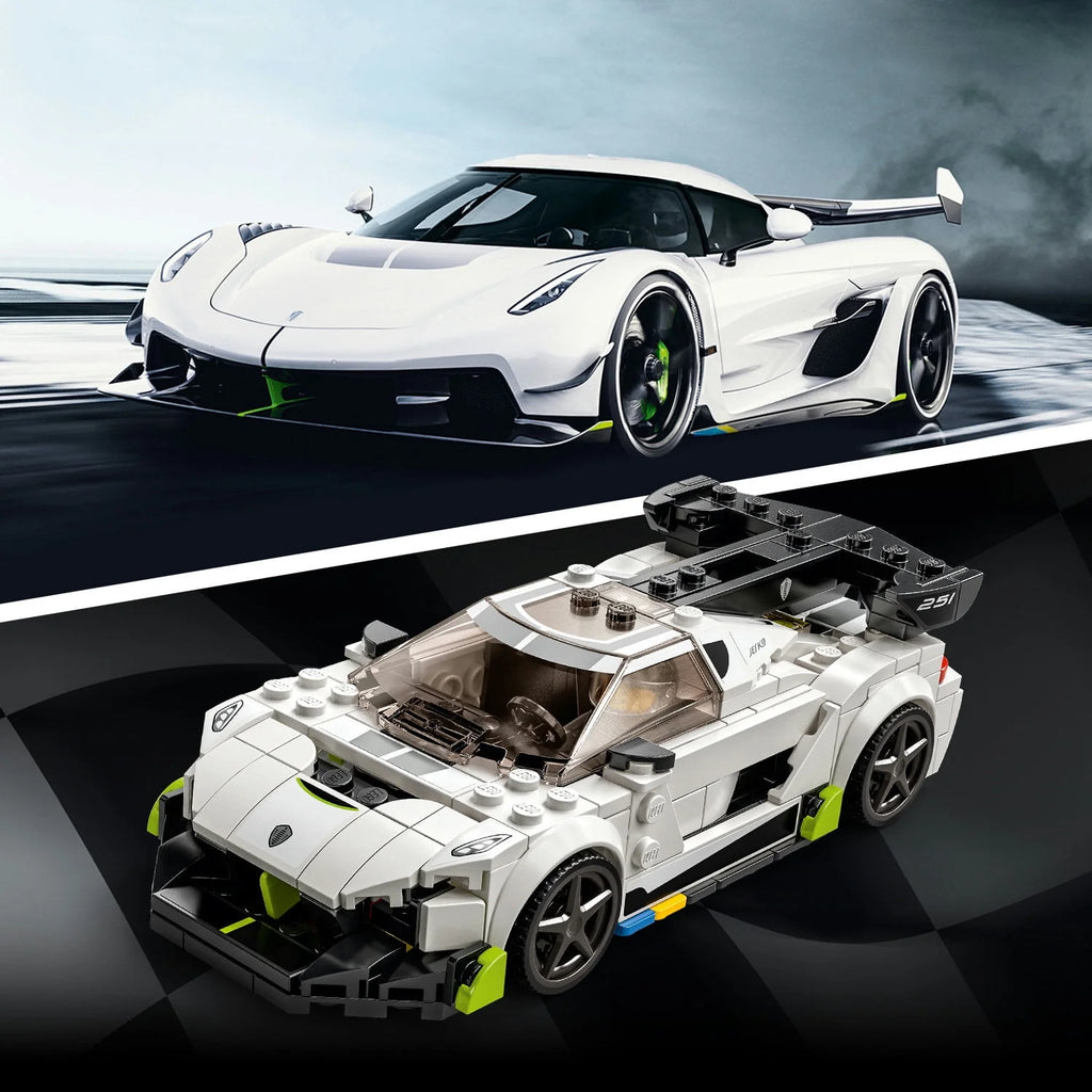 White Racing Car Building Set E273