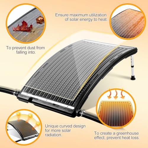 Solar Pool Heater with Thickened Panel 113x69 cm C26430