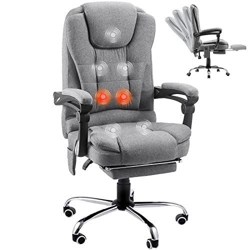 Grey PU Leather Massage Office Chair K675146