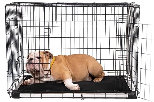 Chew Proof Padded Dog Crate Pad Mat, Small Size, Water Resistant, Sandstone D5030