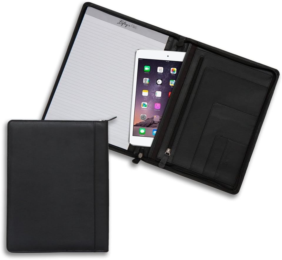 Black Eco-Leather Padfolio V16781