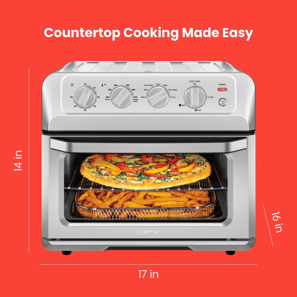 20 Qt Stainless Steel Air Fryer Toaster Oven Combo A7070
