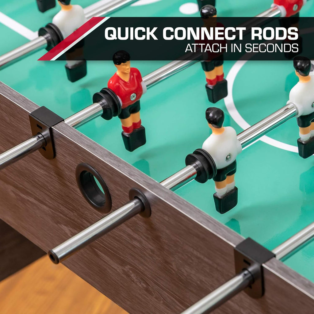 48" Mid-Size Indoor Foosball Table, Grey P7986