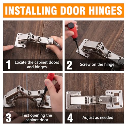 2 Pack 170° Door Hinge, Full Overlay Concealed G4322