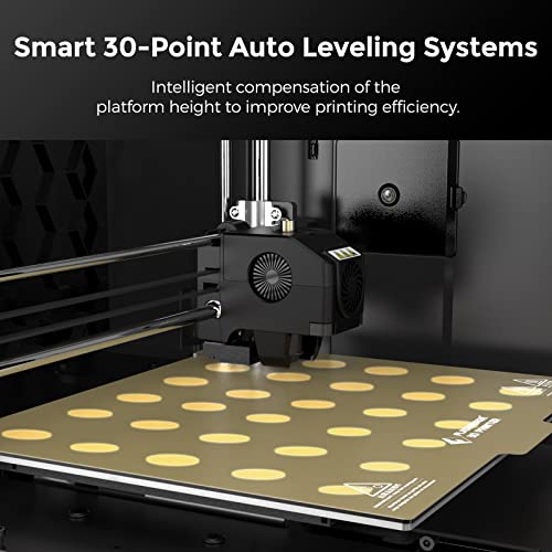 3D Printer with Auto Leveling, 300mm/s High Speed Printing, 265°C Hardened Nozzle T4435