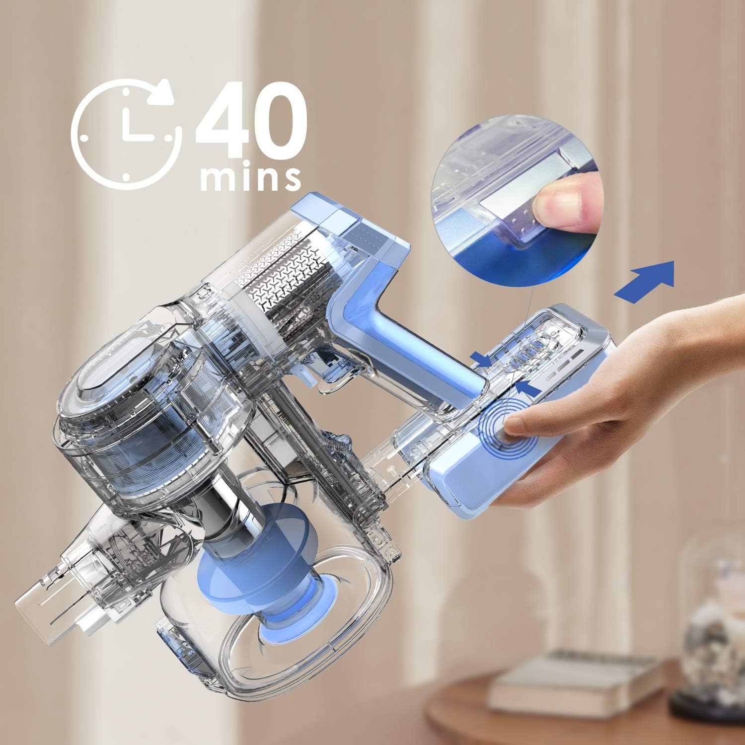 Cordless Stick Handheld Vacuum Cleaner M313