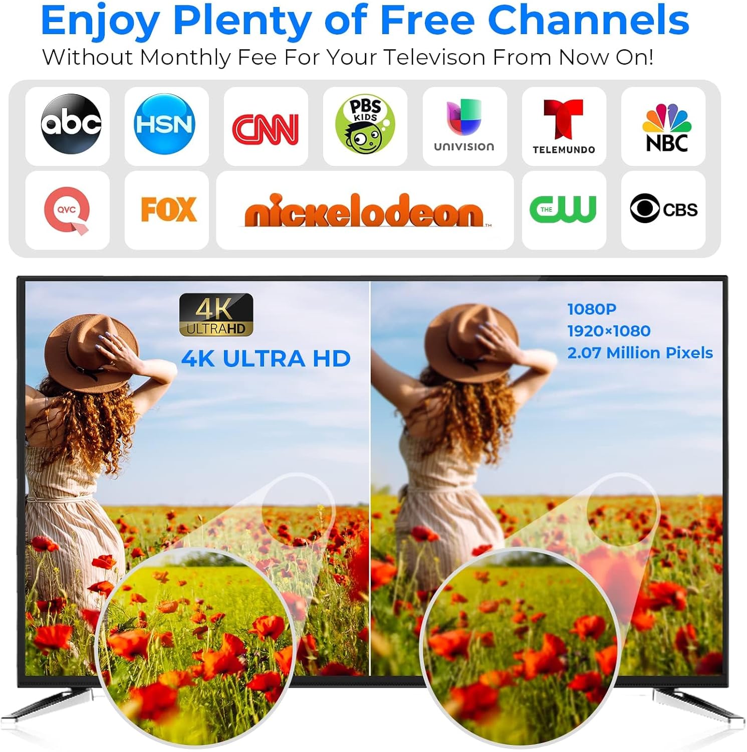Amplified HD TV Antenna with 52ft Coax Cable Z819