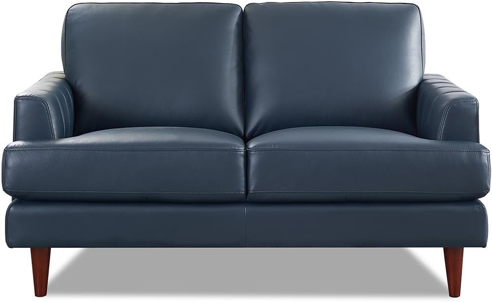 Top Grain Leather Loveseat Navy L517200