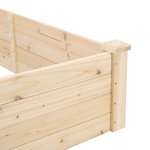 Wooden Raised Garden Bed (92 x 24 x 10 Inch) S5489