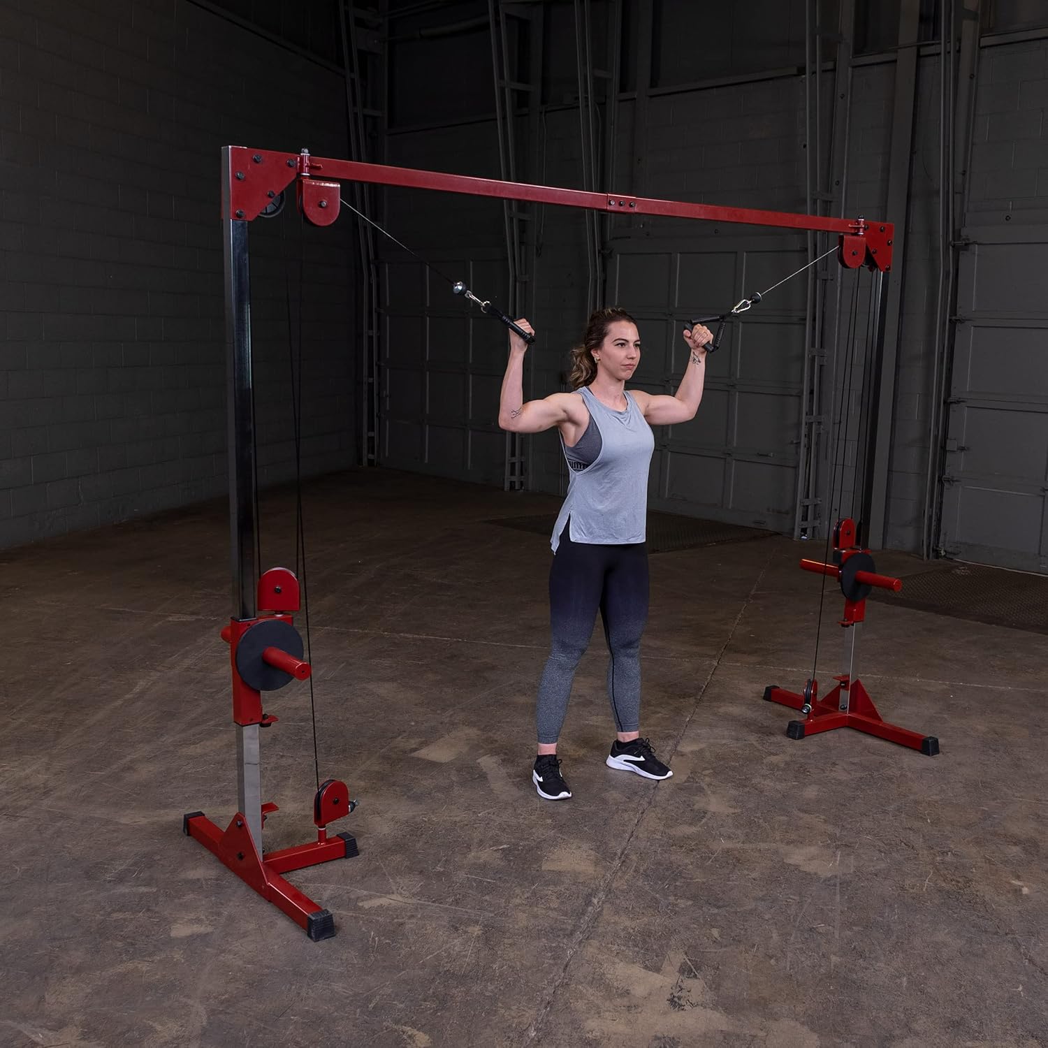 Red Dual Pulley Cable Machine X644452