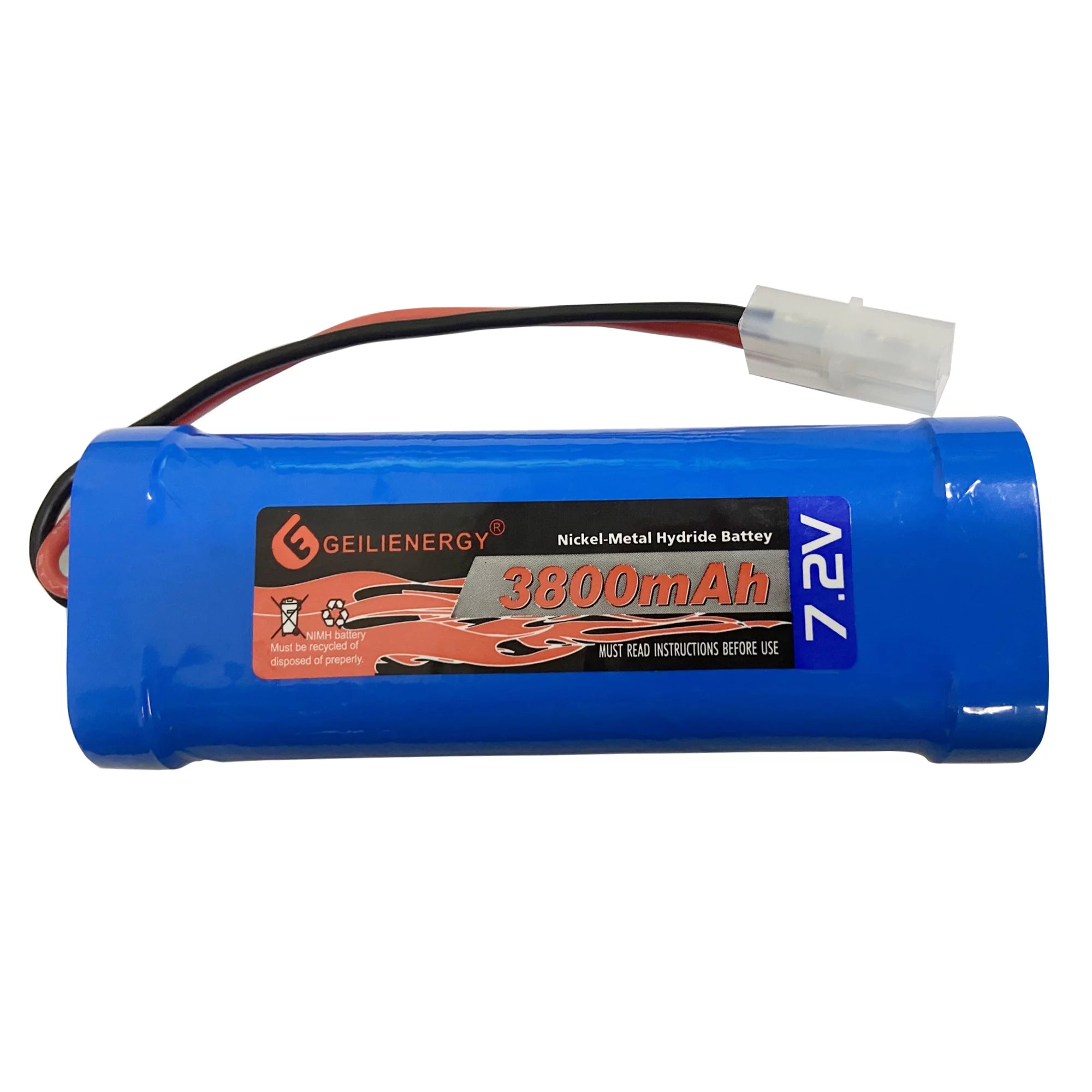 7.2V 3800mAh NiMH RC Battery with Tamiya Connector (1 Pack) D359