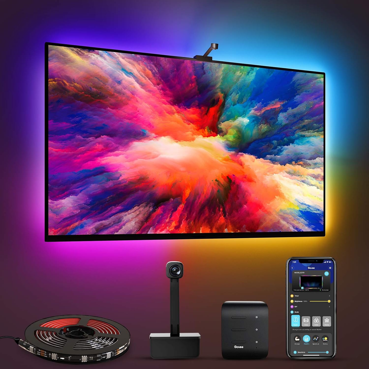 RGBIC Wi-Fi TV Backlights for 55-65 inch TVs C763152