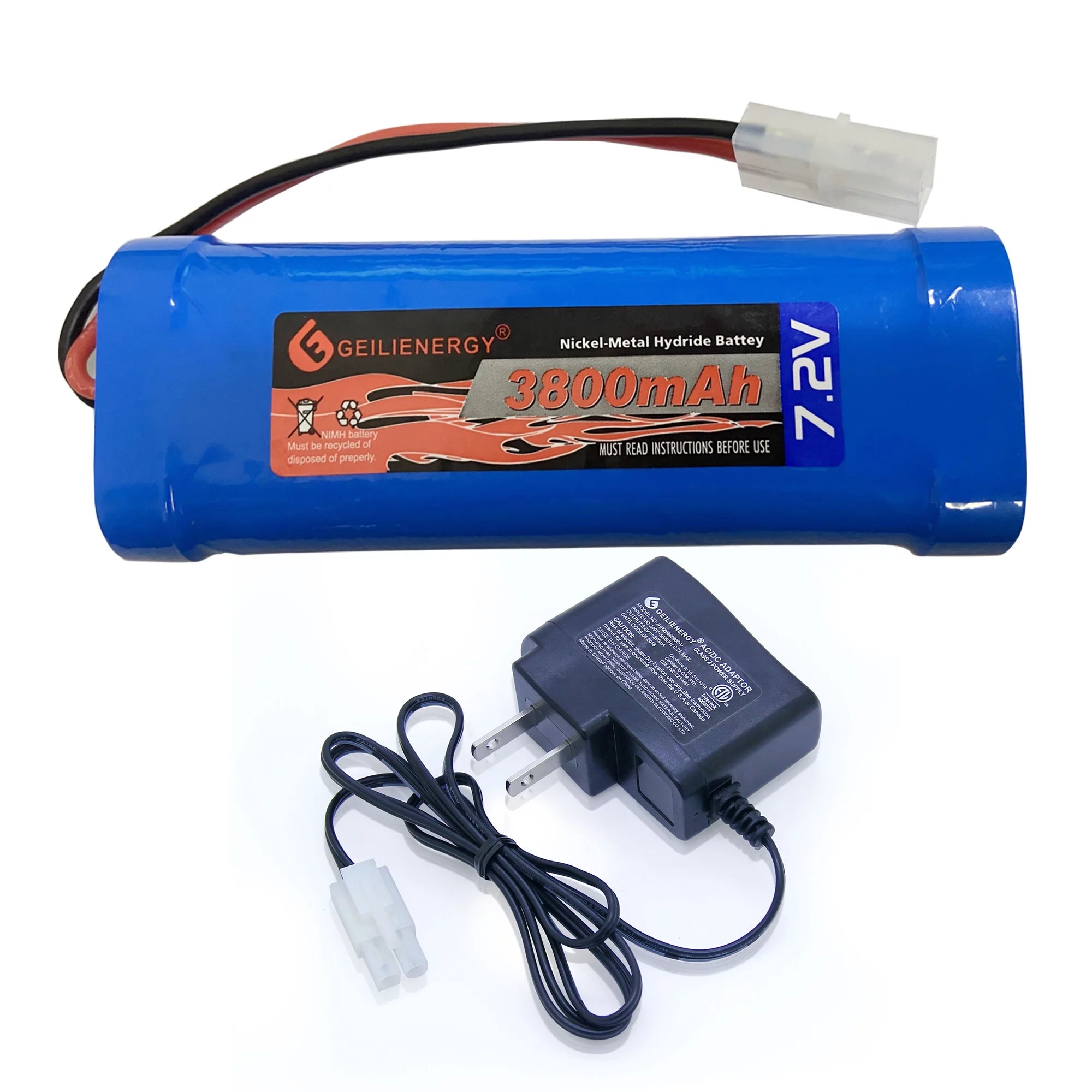 7.2V 3800mAh NiMH RC Battery with Tamiya Connector (1 Pack) D359