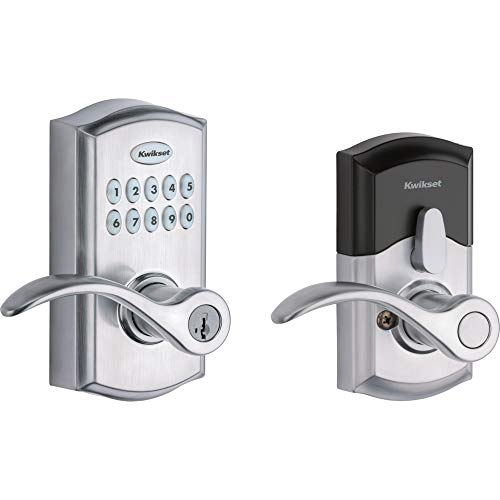 Satin Nickel Electronic Keyless Door Lock with Handle O842