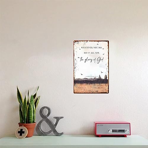 Bible Verse Wall Art Metal Sign X9825