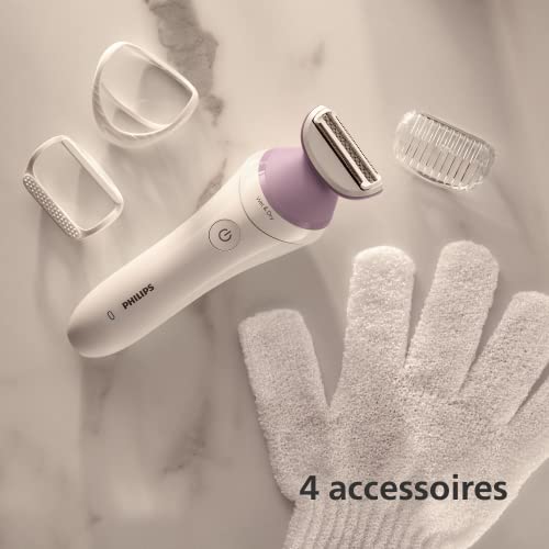 Single Foil Shaver - Wet & Dry - Cordless - White/Purple F6011