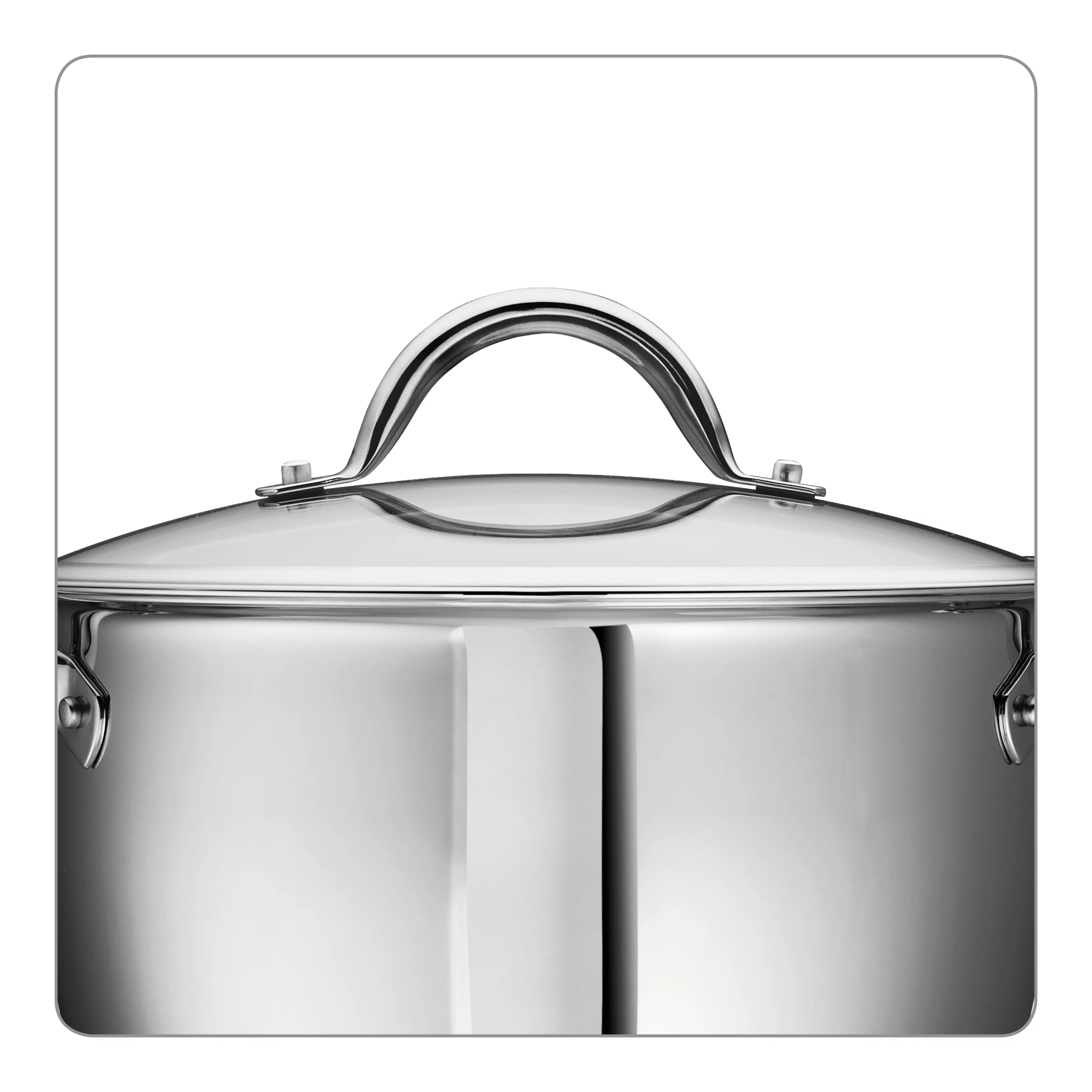 12 Piece Stainless Steel Tri-Ply Base Cookware Set P644987