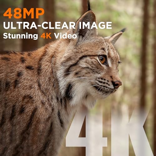 4K 48MP Trail Camera with Night Vision R815713