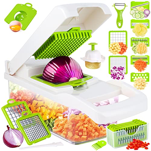 14 in 1 Multifunctional Vegetable Chopper with 8 Blades (Grey) S323703