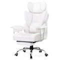 Black PU Leather Gaming Chair with Footrest I463081