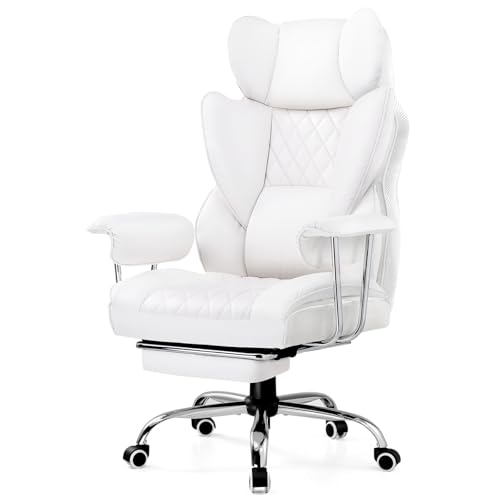 Black PU Leather Gaming Chair with Footrest I463081