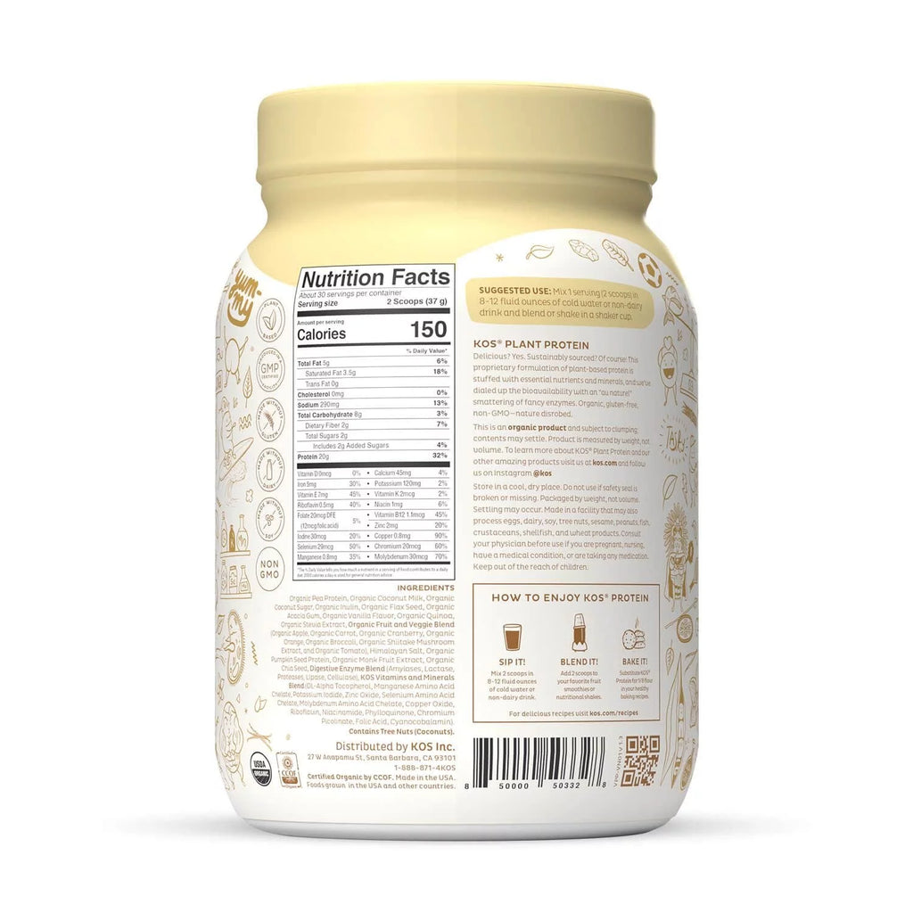 Vanilla Vegan Protein Powder, 30 Servings F28667