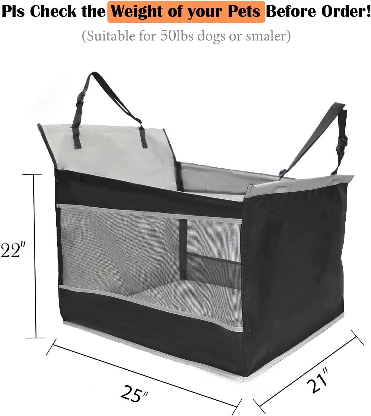 Dog Car Seat and Seat Extender T595401