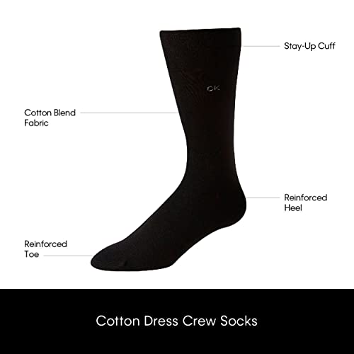 Lightweight Cotton Blend Crew Socks (6 Pairs) W62126