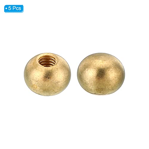5 Pack M6x1 Brass Thread Cap Nuts X950