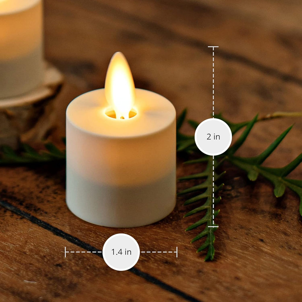 Set of 4 Flameless LED Tealight Candles G697
