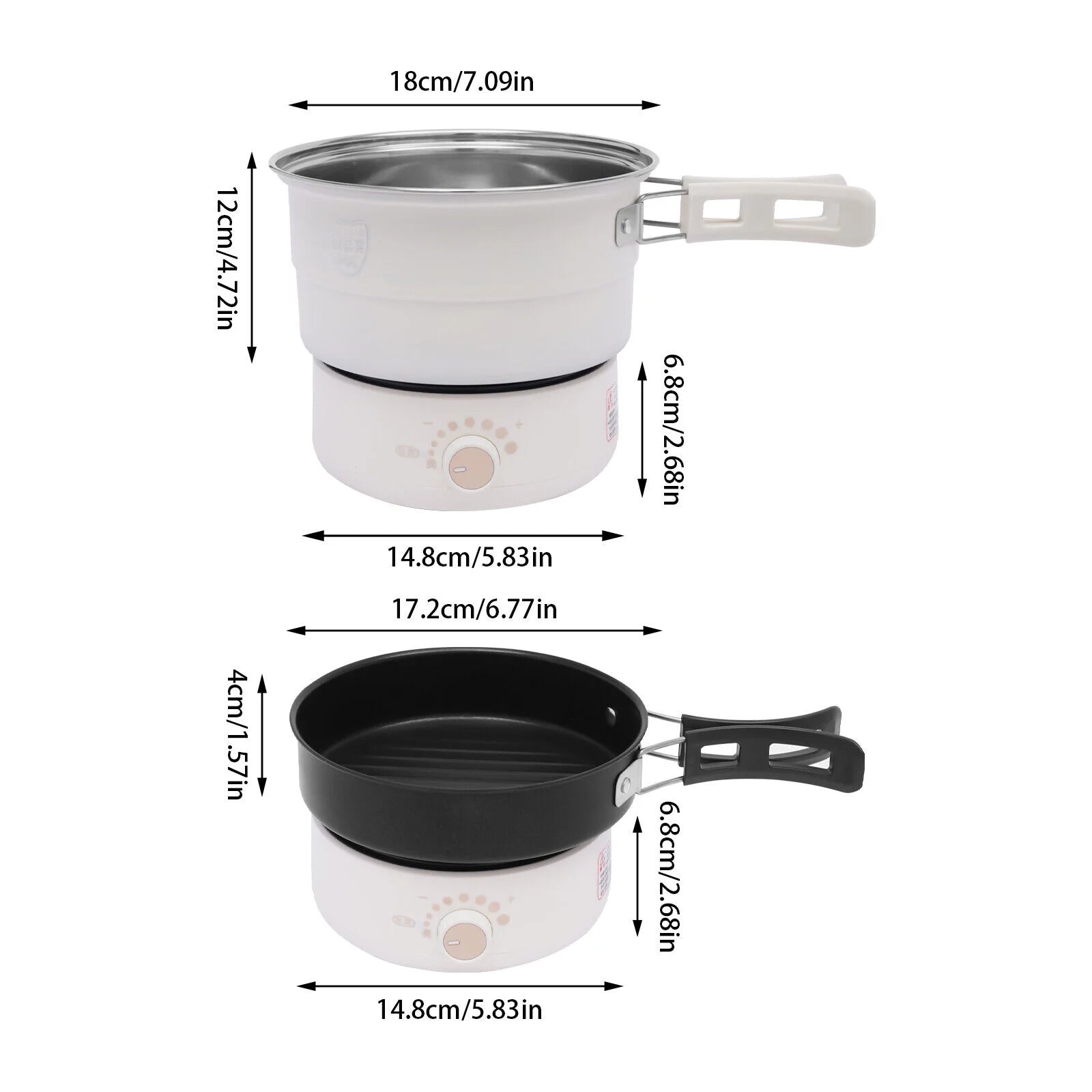 Portable Electric Travel Cooker Hot Pot 500W 110V H272498